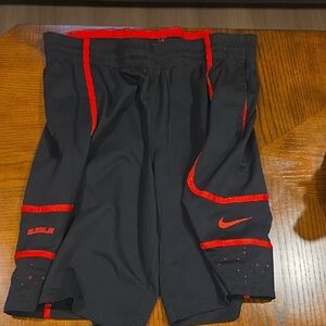 Nike Mens Black Shorts with Red Trim